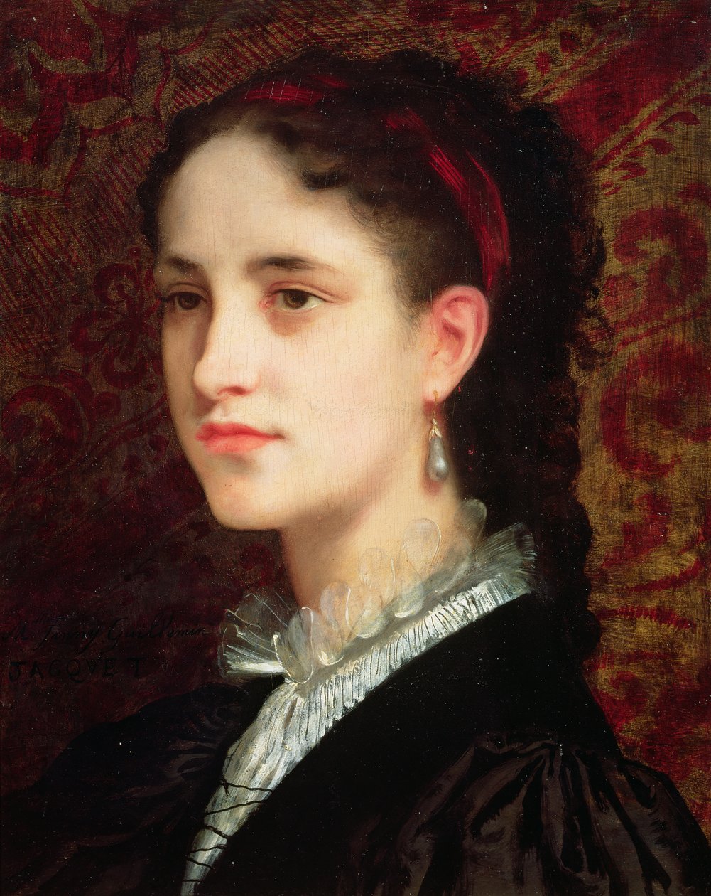 Portræt af en ung kvinde af Gustave Jacquet