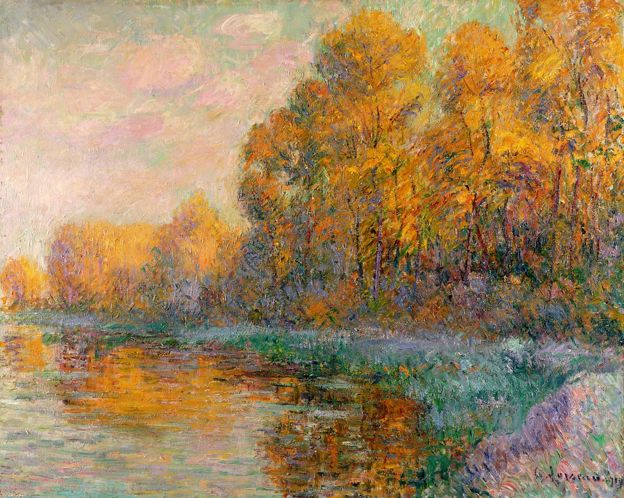 En flod i efteråret, 1909 af Gustave Loiseau
