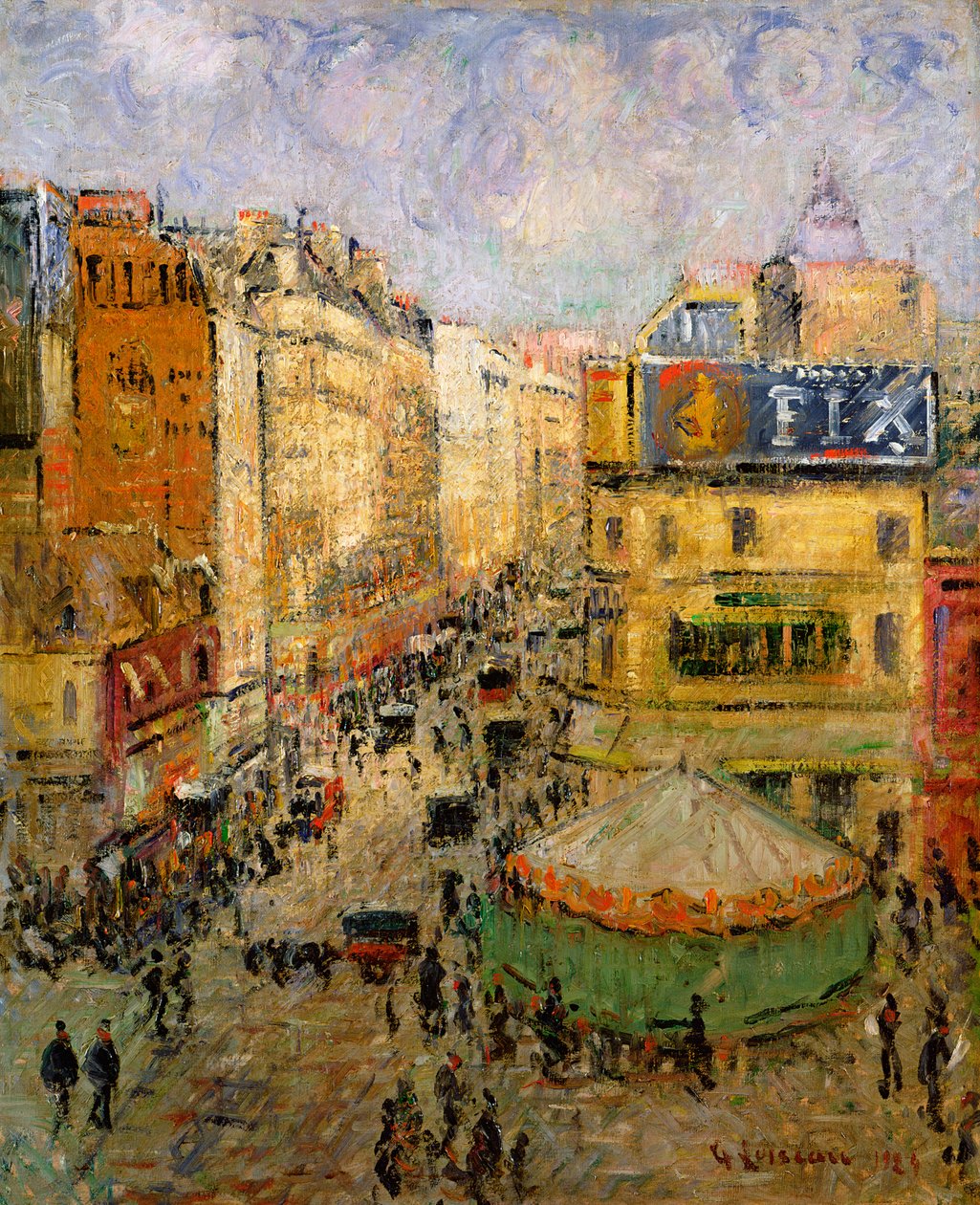 Rue de Clignancourt, 1924 af Gustave Loiseau