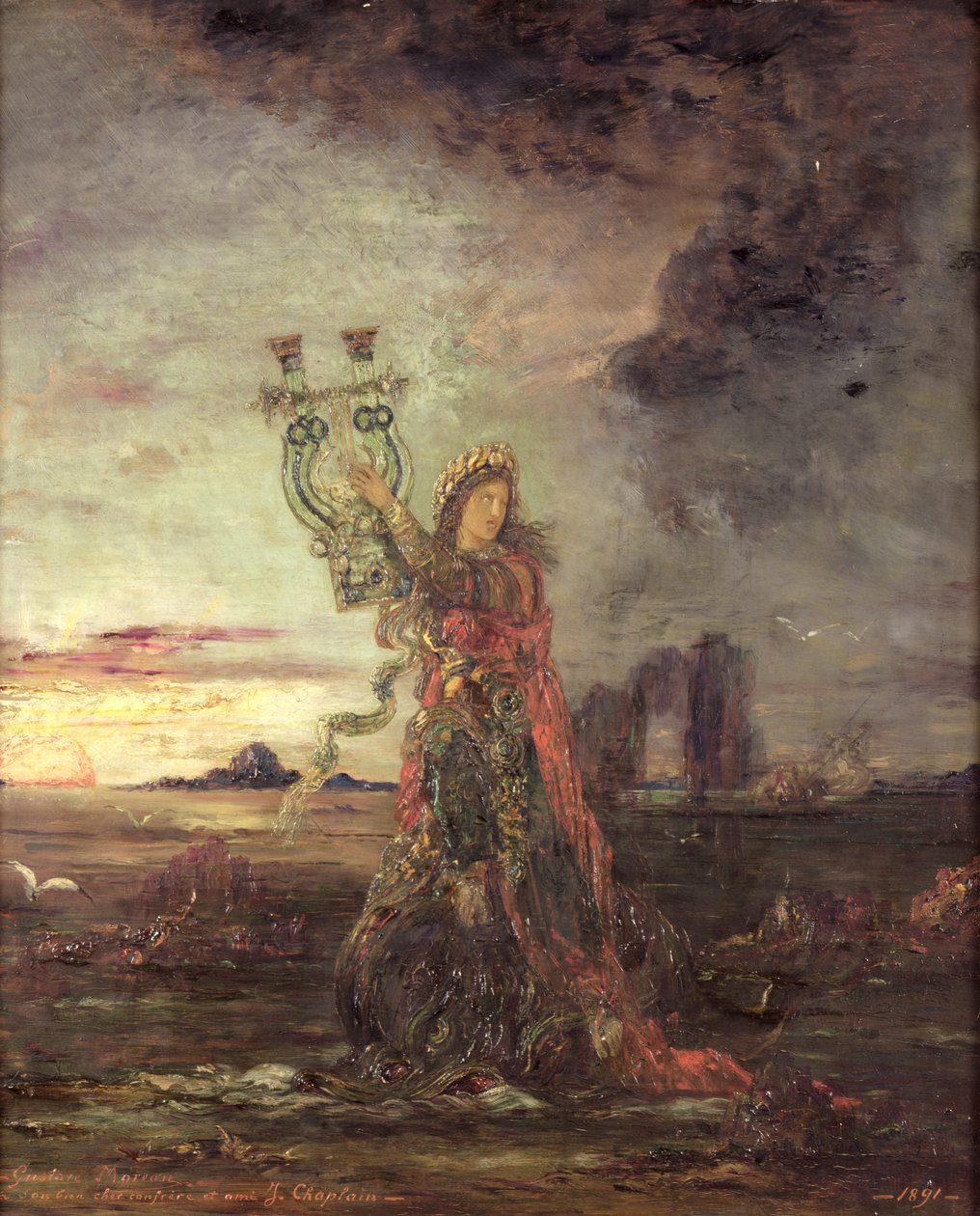 Arion, 1891 af Gustave Moreau
