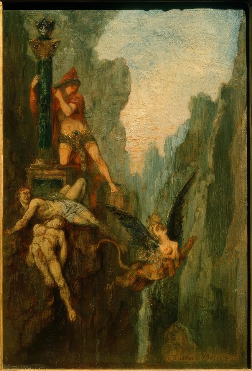Den gådefulde sfinx af Gustave Moreau