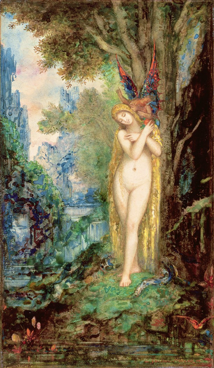 Eva, ca. 1880-c. 1885 (wc und gouache på papir) af Gustave Moreau