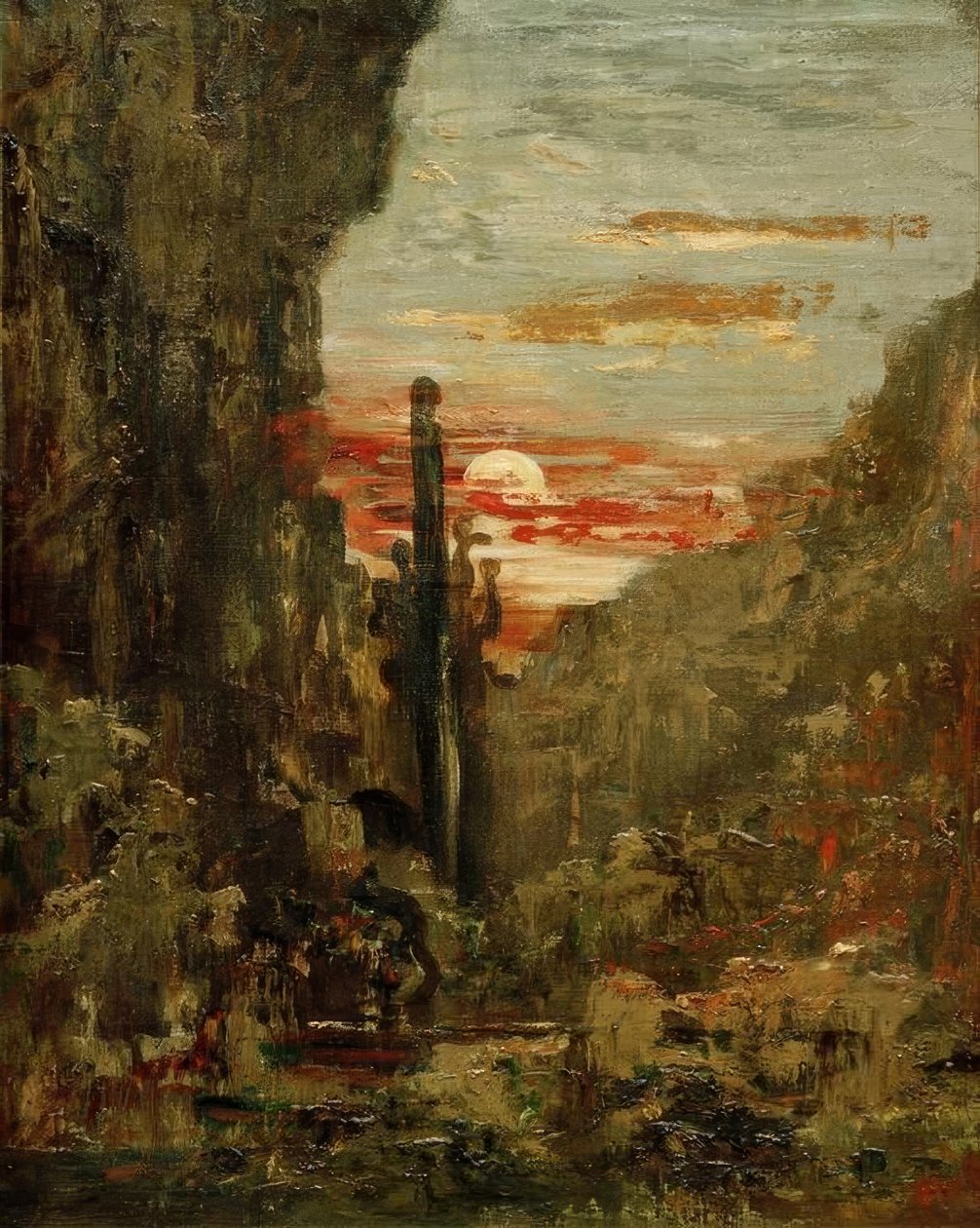 Hercules og Hydra fra Lerna af Gustave Moreau