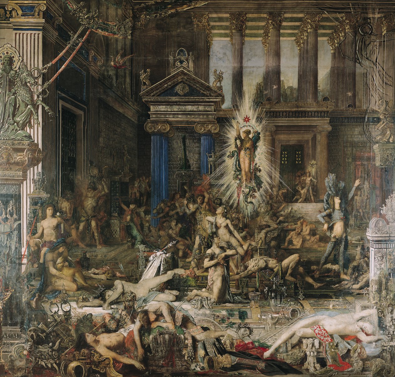 Pretendanterne, 1862-98 af Gustave Moreau