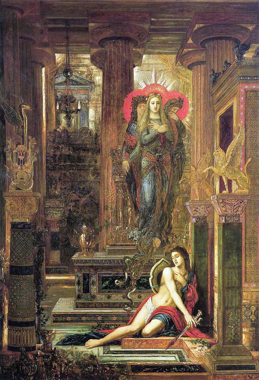Orestes and the Erinyes, 1891 af Gustave Moreau