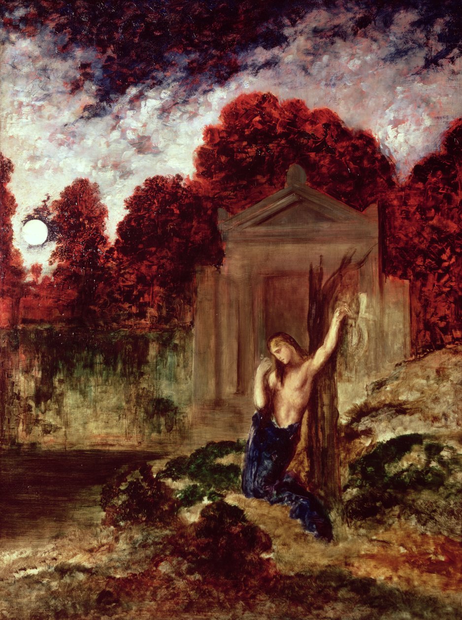 Orfeus ved Eurydikes grav af Gustave Moreau