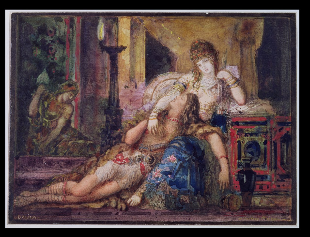 Samson og Delila af Gustave Moreau