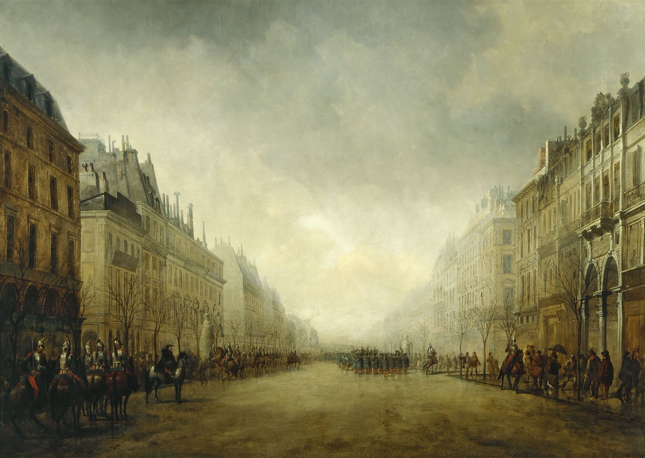 Anmeldelse af Prince-President på Grand Boulevards af Gustave Edward Barry