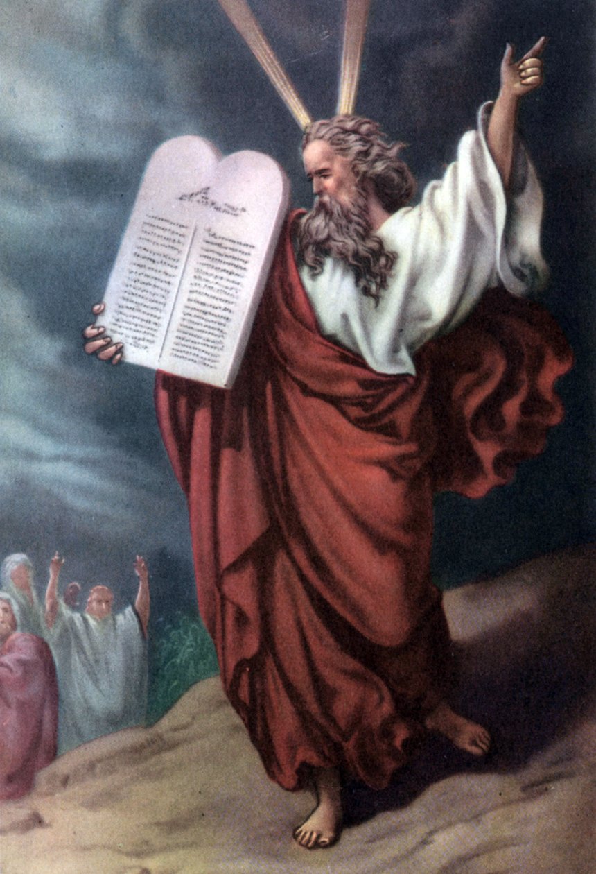 Moses og lovens tavler, c; 1950