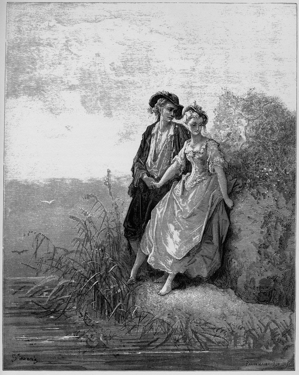 Tircis et Amarante - Tircis og Amaranth - (Hyrden og hyrdinden) - fra 