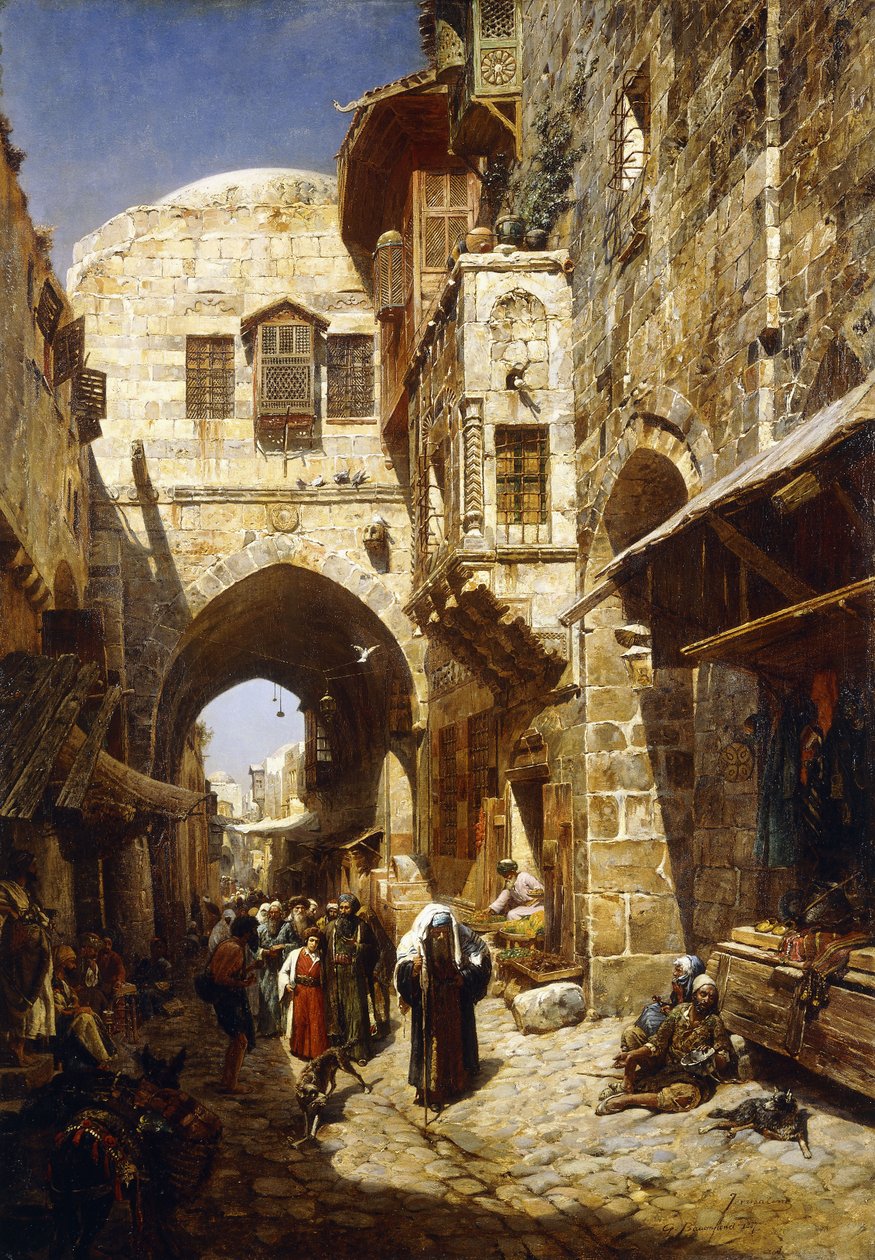 Davidstrasse, Jerusalem, 1887 af Gustave Bauernfeind