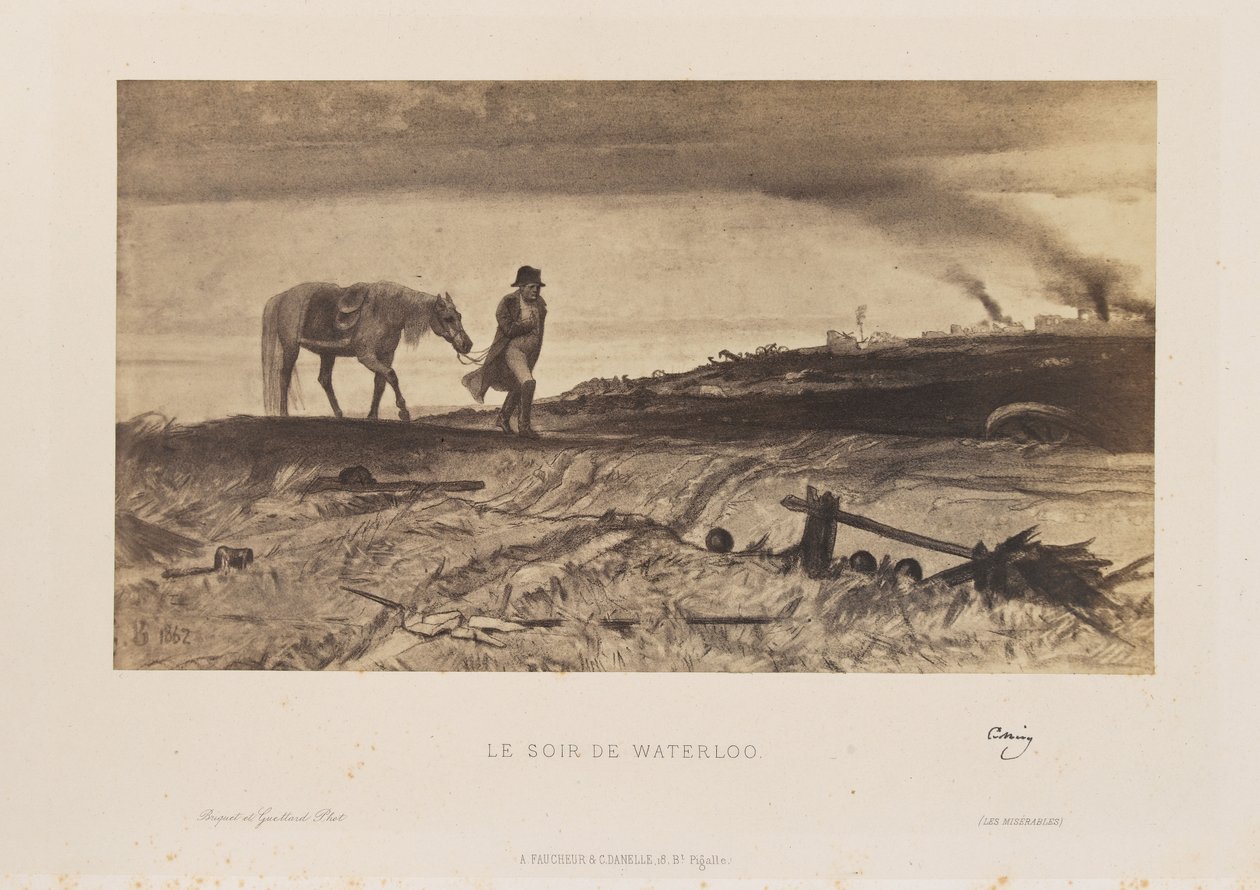 Gustave Brion - Aftenen ved Waterloo af Gustave Brion