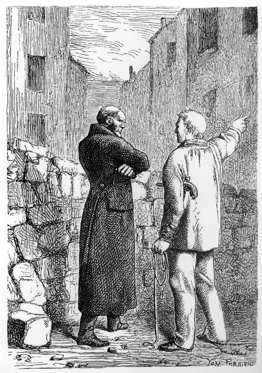Jean Valjean får sin hævn, illustration fra 