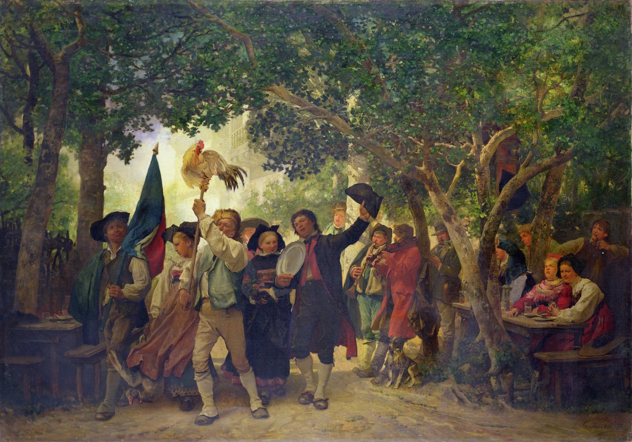 Vinderen af hanedansen, 1871 af Gustave Brion