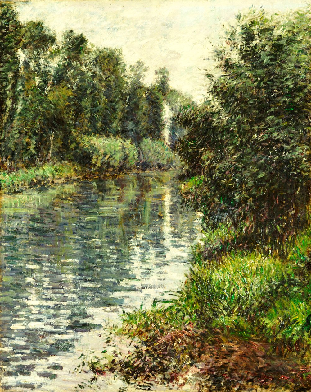 En lille gren af Seinen, Argenteuil, 1888-90 af Gustave Caillebotte
