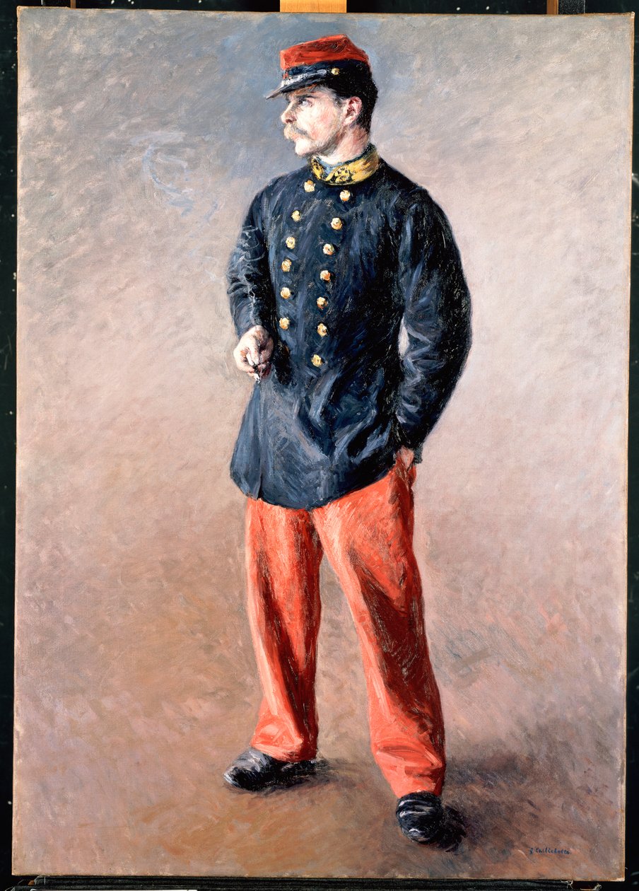 En soldat, ca. 1881 af Gustave Caillebotte