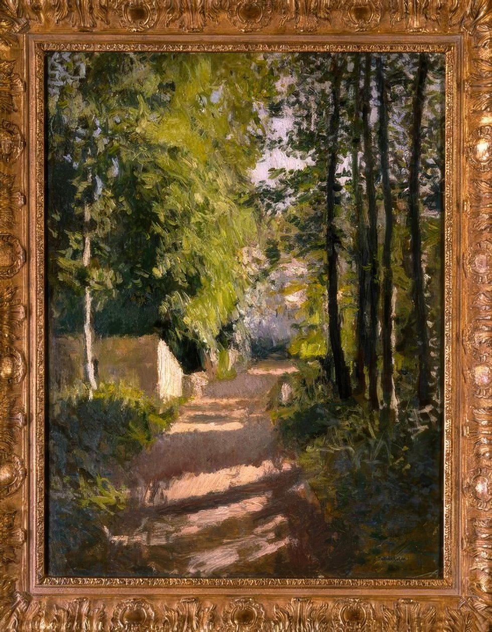 Allée sousbois i Normandiet af Gustave Caillebotte