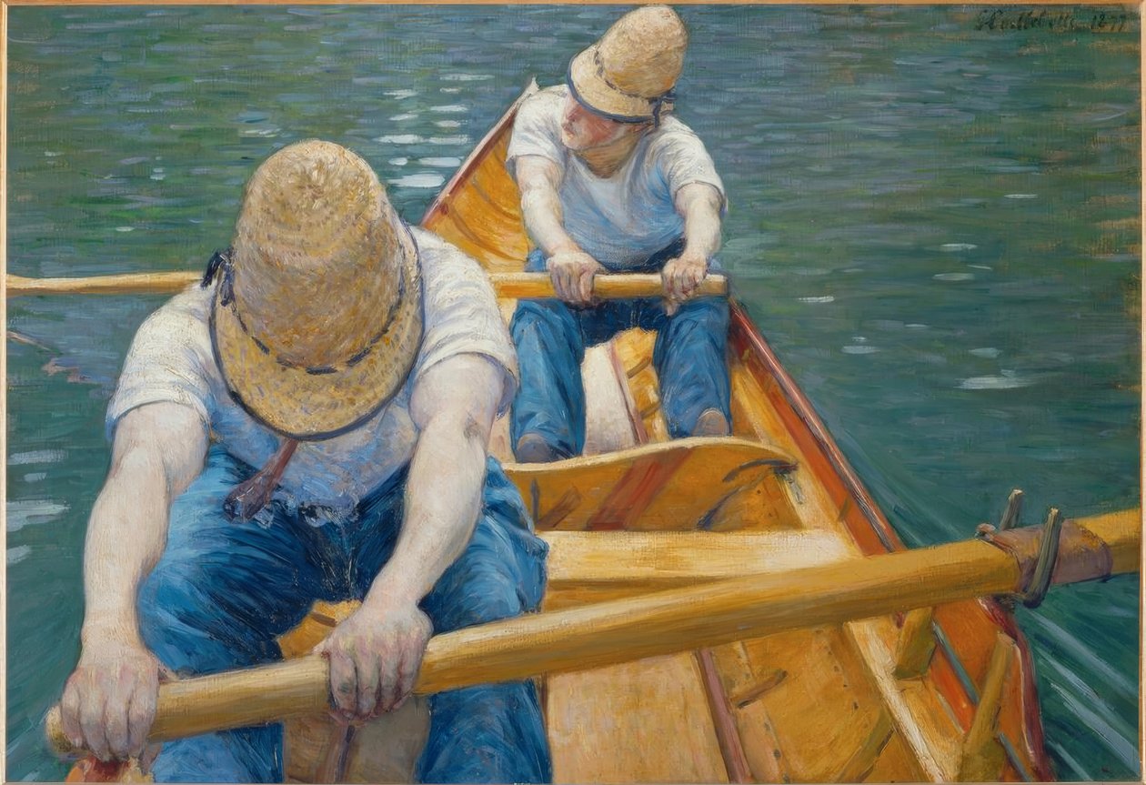 Canotiers af Gustave Caillebotte