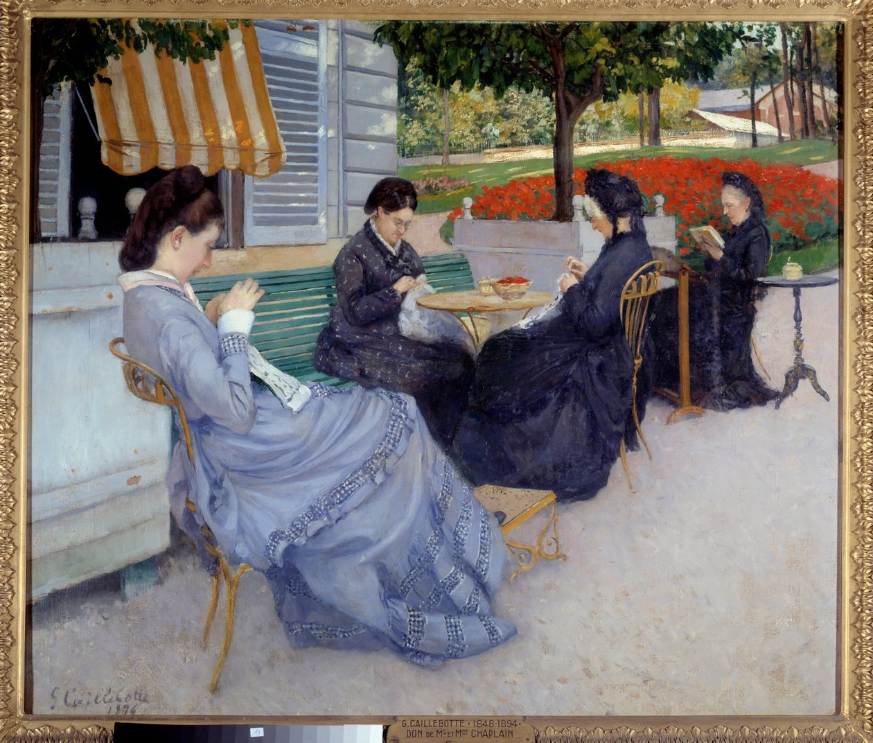 Landeportrætter (syende kvinder). Maleri af Gustave Caillebotte (1848-1894) af Gustave Caillebotte