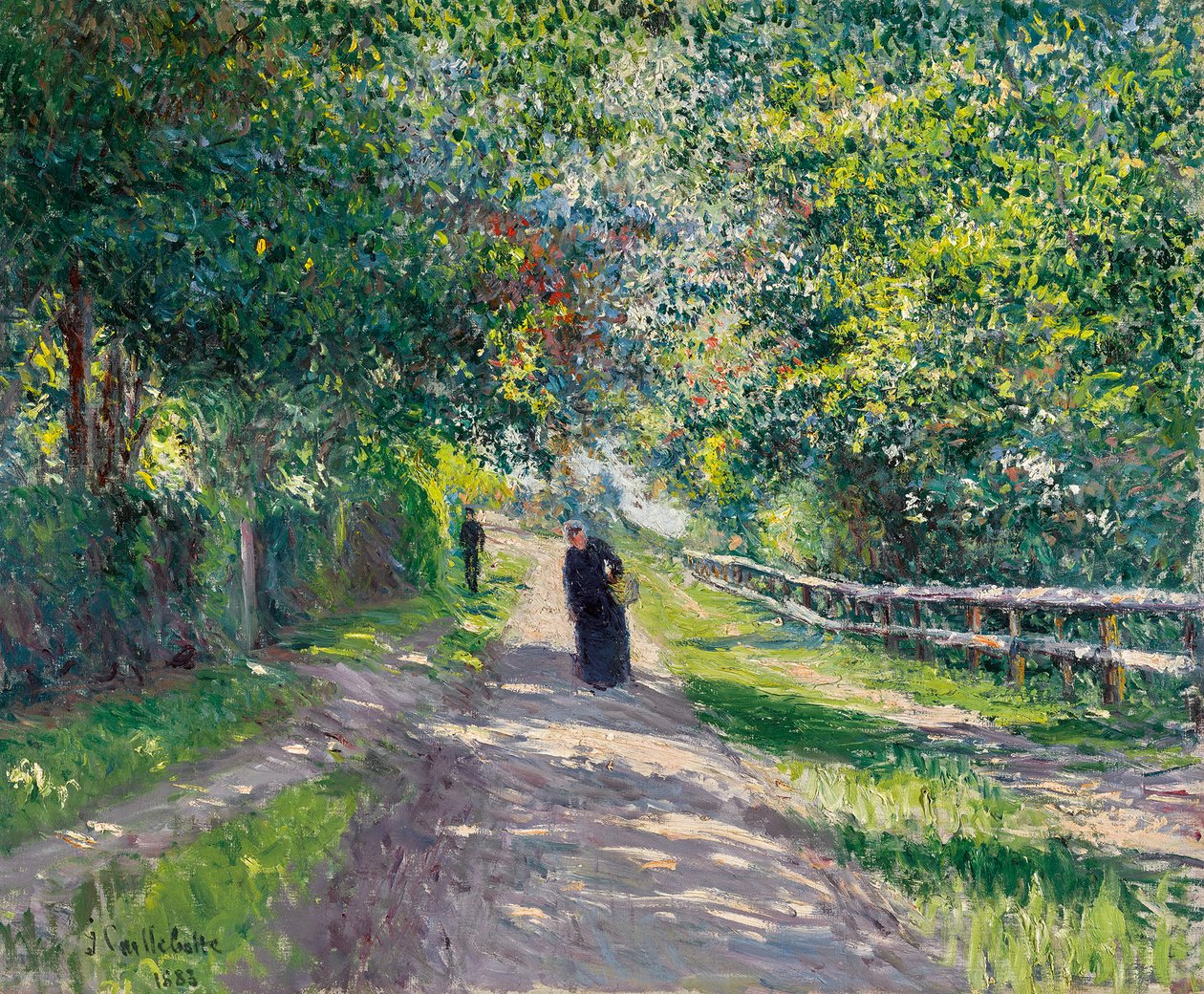 Tysk: Allee der Villa des Fleurs in Trouville Avenue of the Villa des Fleurs in Trouville af Gustave Caillebotte