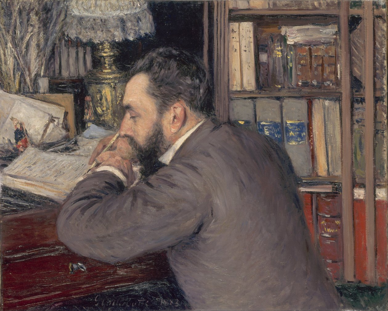 Henri Cordier 1849-1925, 1883 af Gustave Caillebotte