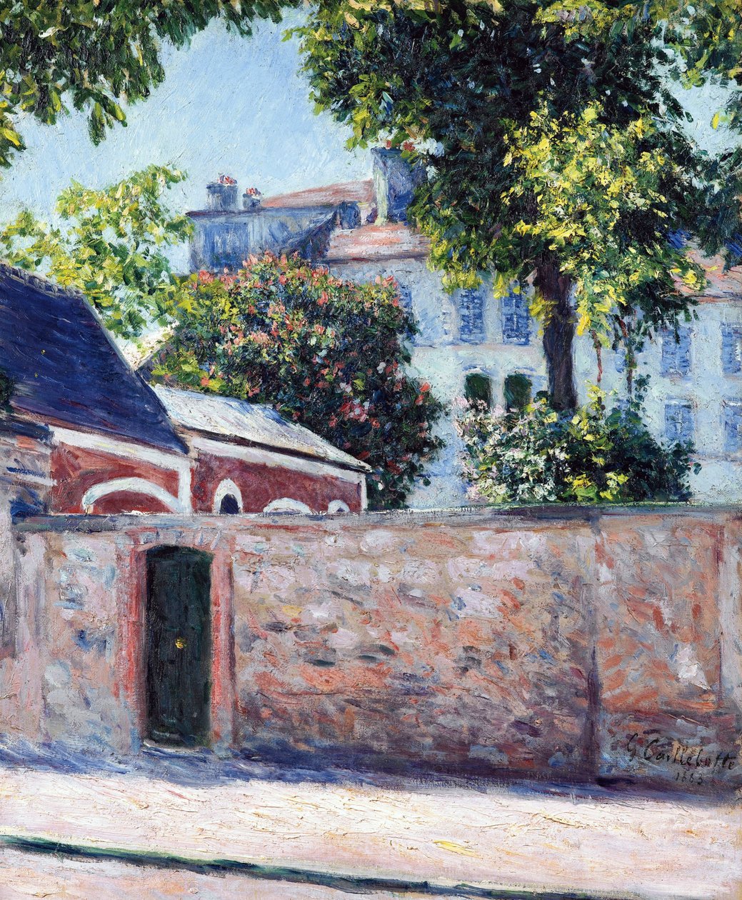 Huse i Argenteuil - Maleri af Gustave Caillebotte (1848-1894) af Gustave Caillebotte