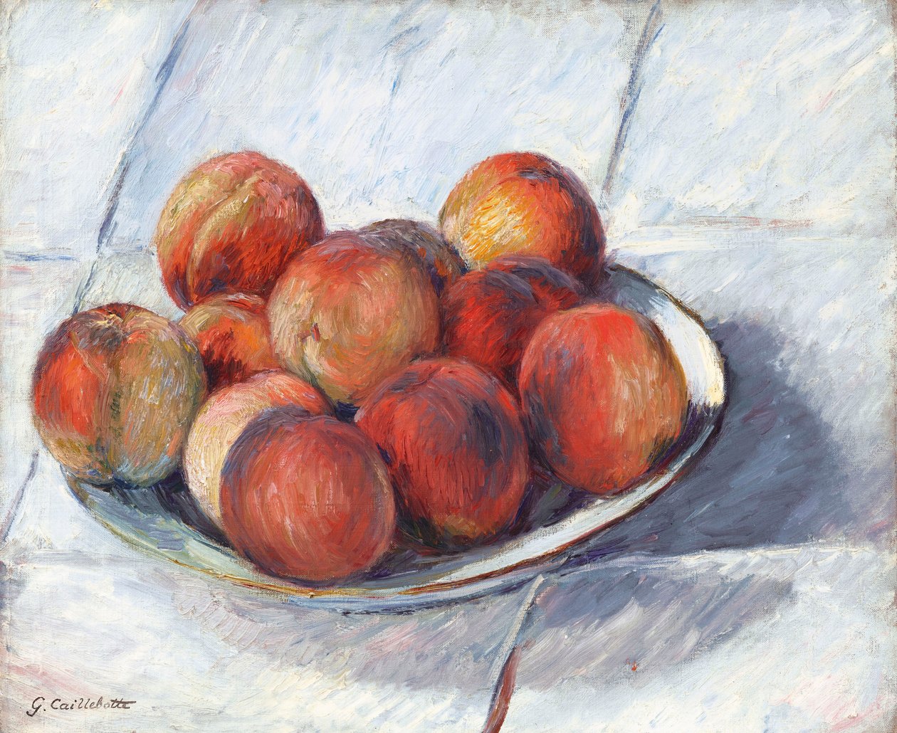 Fiskepladen, ca. 1882. af Gustave Caillebotte