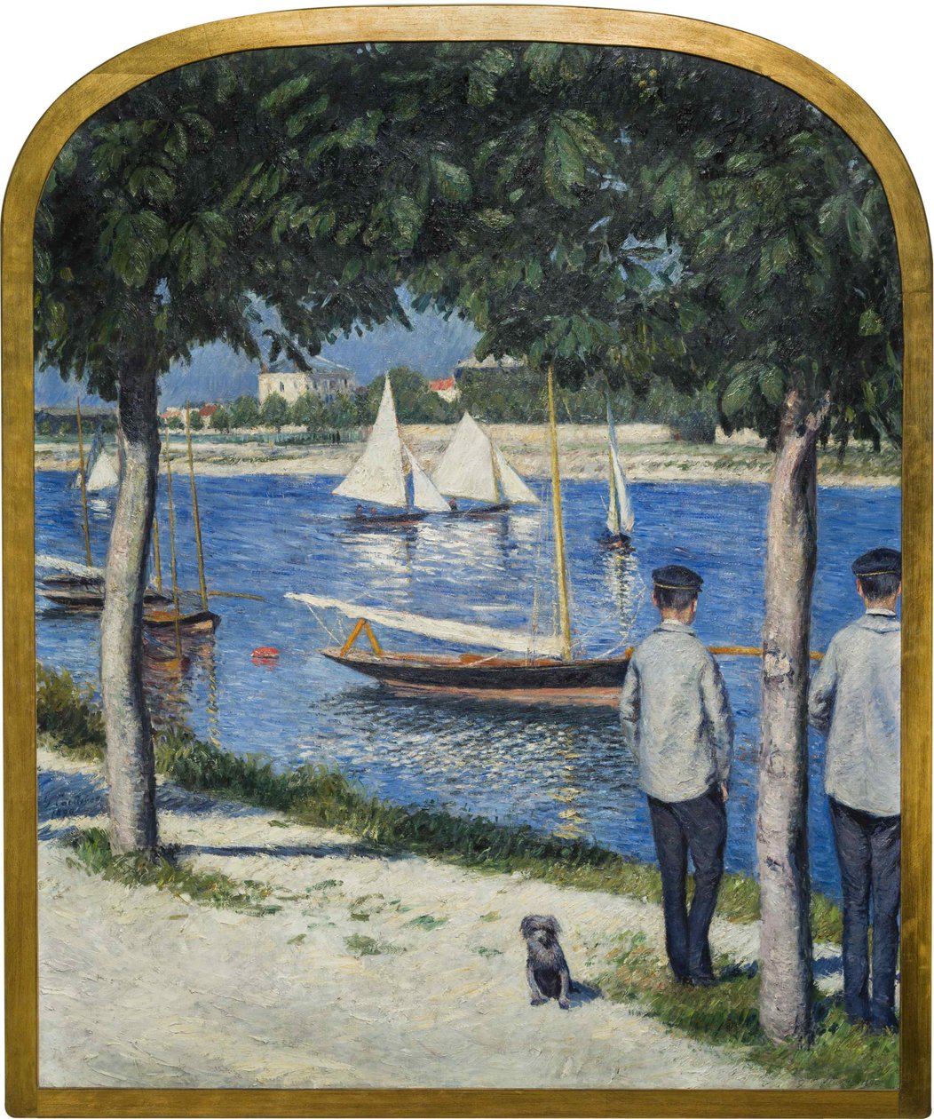 Berge du Petit Gennevilliers og Seinen, 1890. af Gustave Caillebotte