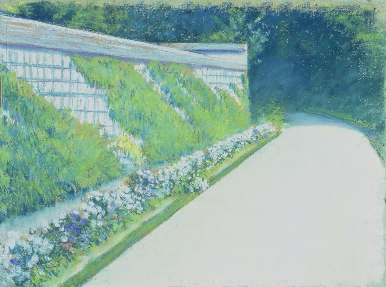 Grøntsagshavemuren, Yerres af Gustave Caillebotte