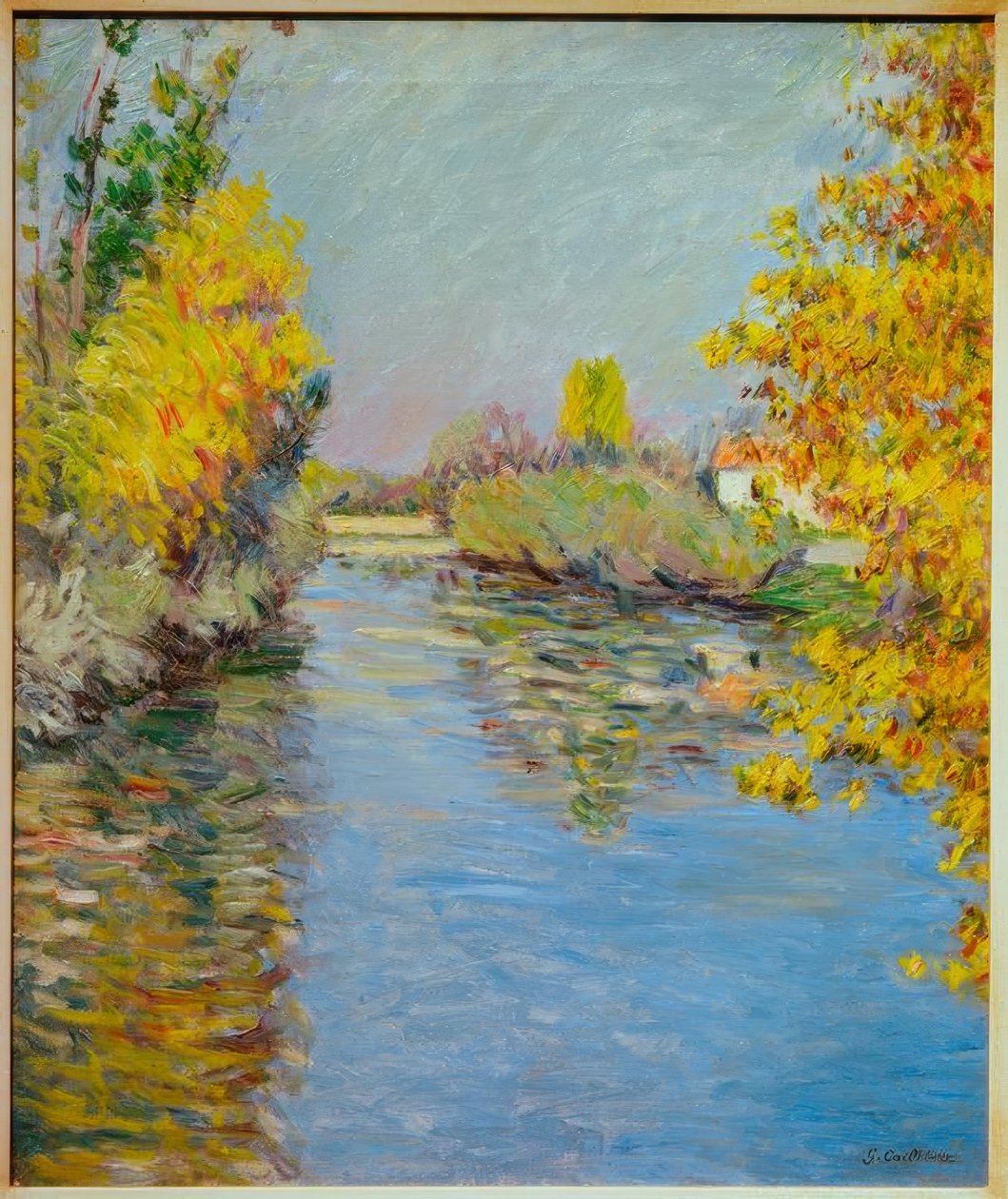Seinens lille arm, en efterårseffekt af Gustave Caillebotte