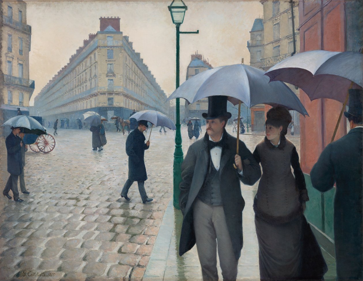 Paris Street; regnvejrsdag af Gustave Caillebotte