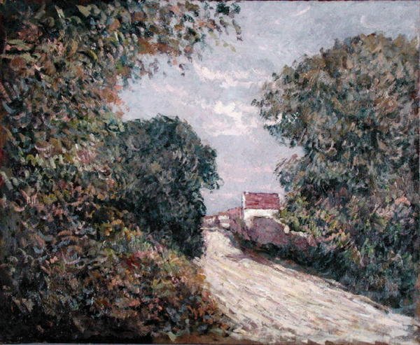 Sti ved kanten (olie på lærred) af Gustave Caillebotte