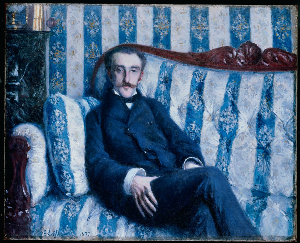 Portræt af Monsieur R., 1877 af Gustave Caillebotte