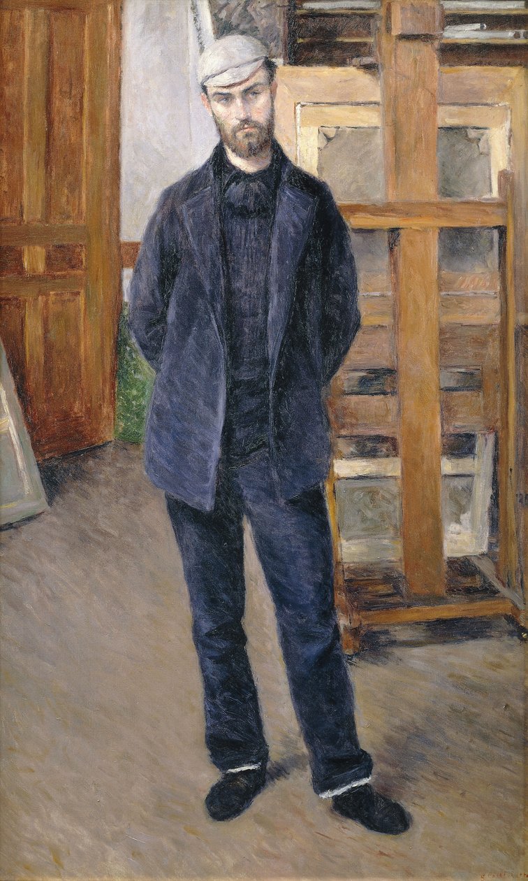 Portræt af Pierre Rabot, fuld længde; Portræt af Pierre Rabot; og Pied, 1893 af Gustave Caillebotte