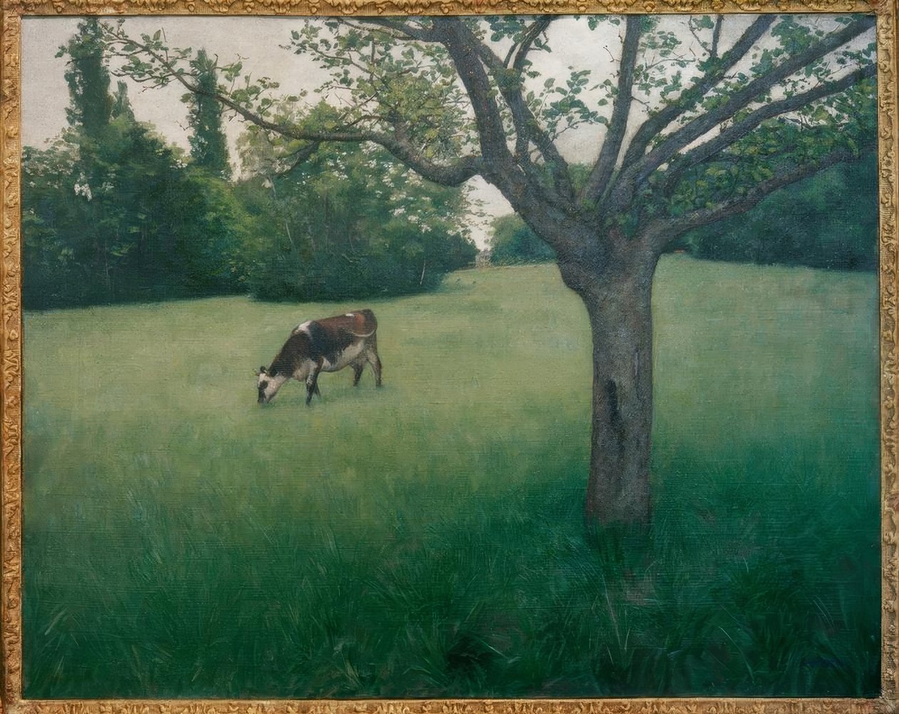 Prairie i Yerres af Gustave Caillebotte