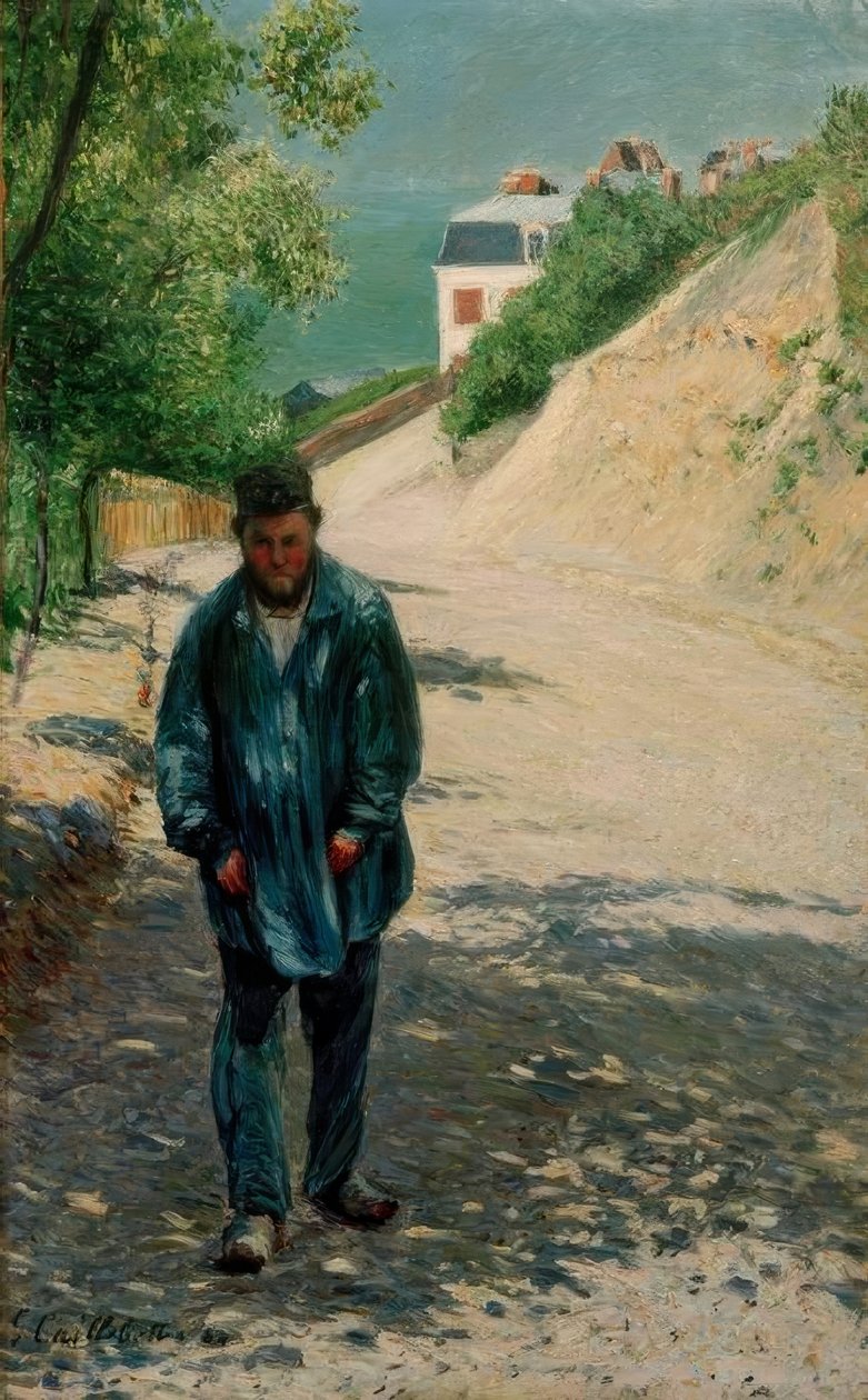 Père Magloire på vejen mellem Saint-Clair og Étretat af Gustave Caillebotte