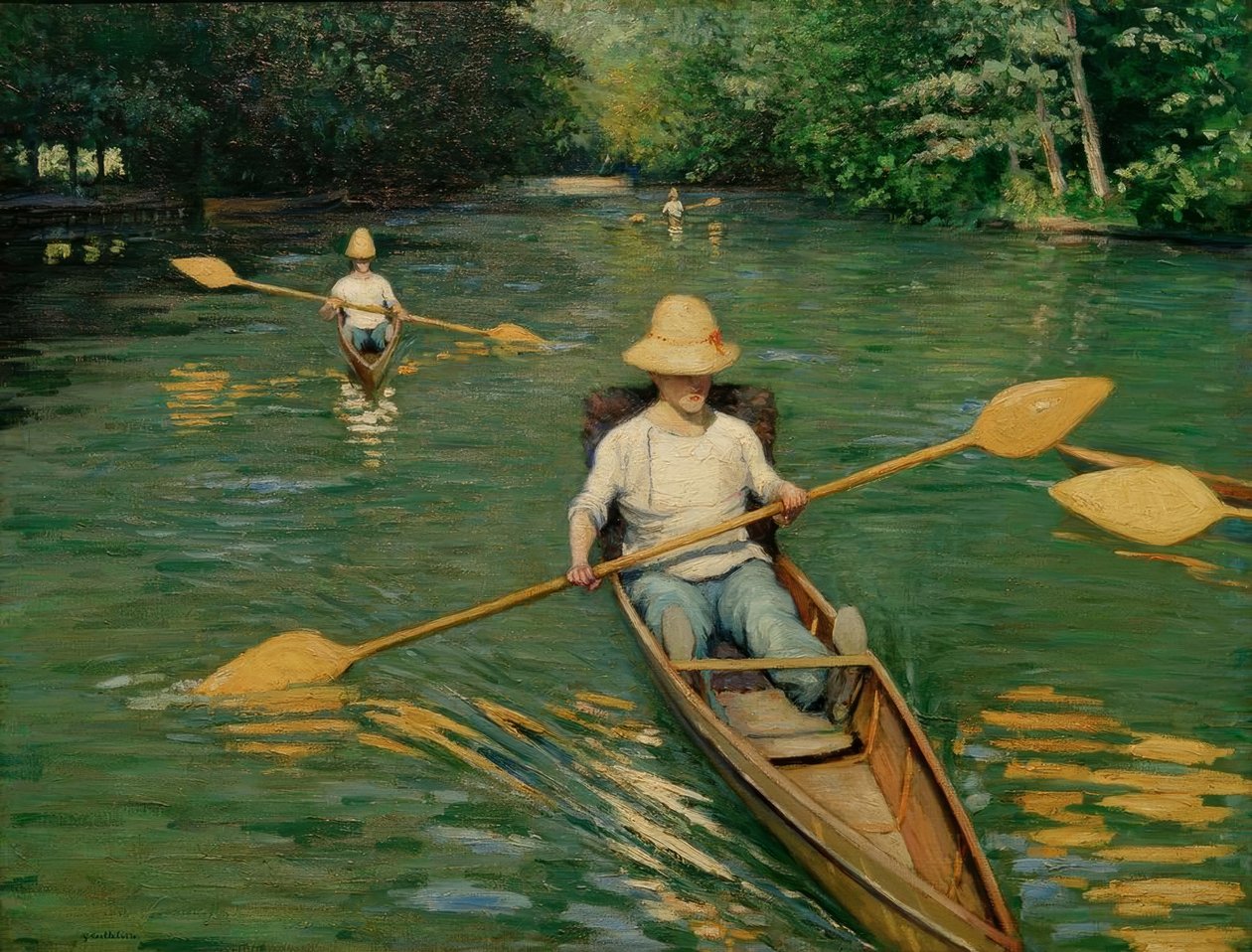 Perissorier på Yerres af Gustave Caillebotte