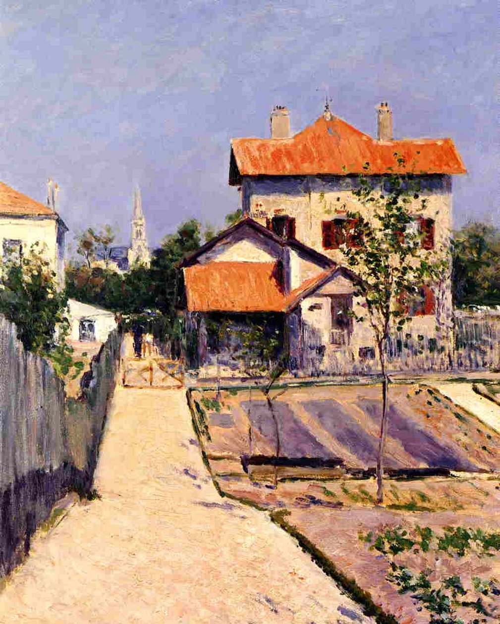 Kunstnerhuset i Yerres, c.1882 af Gustave Caillebotte