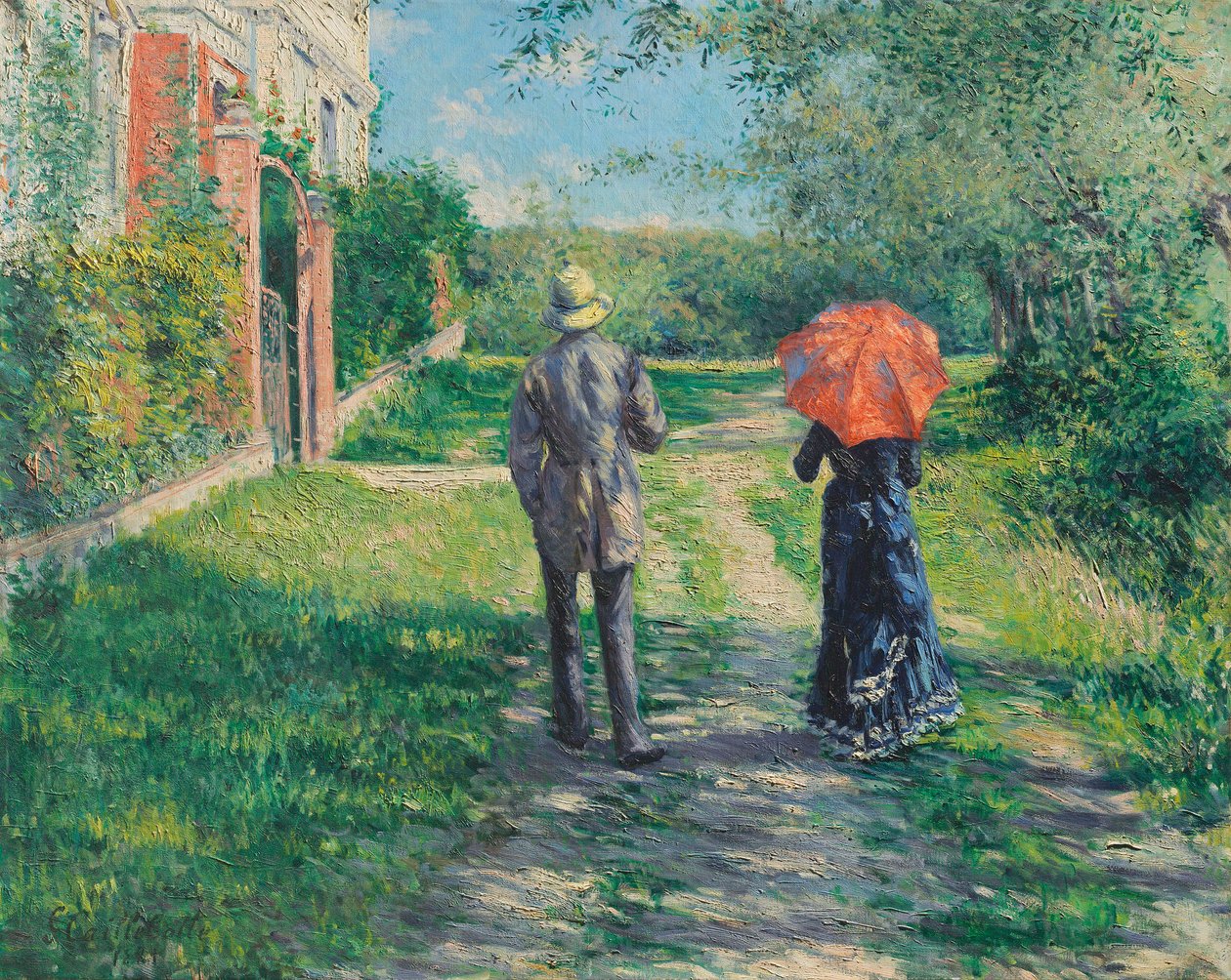 Stien op ad bakke af Gustave Caillebotte