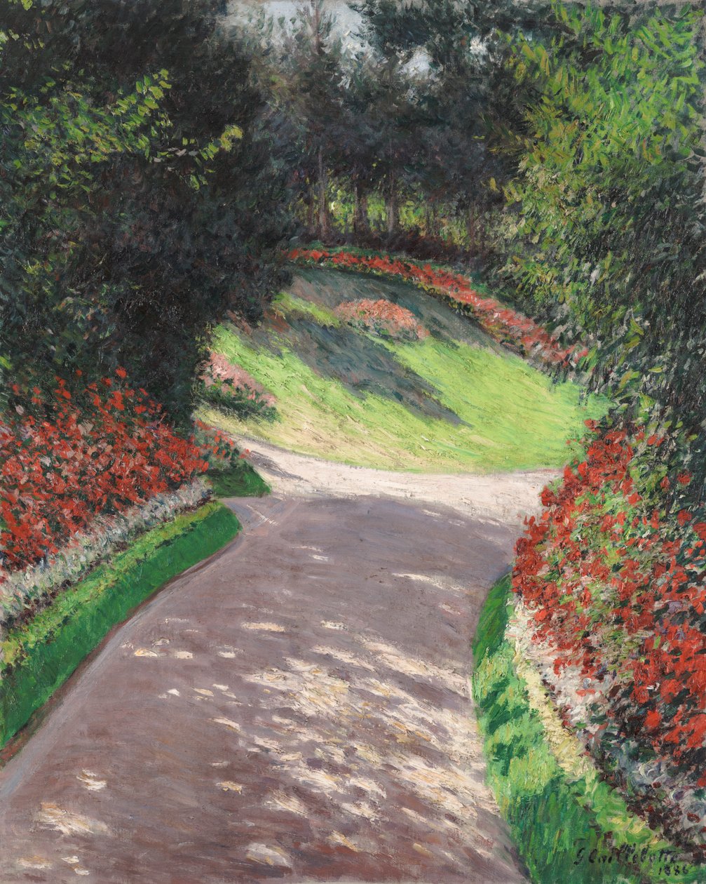 Stien i haven af Gustave Caillebotte