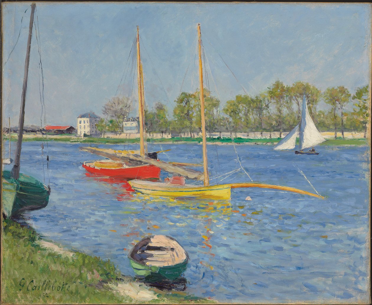 Seinen ved Argenteuil, 1882 af Gustave Caillebotte
