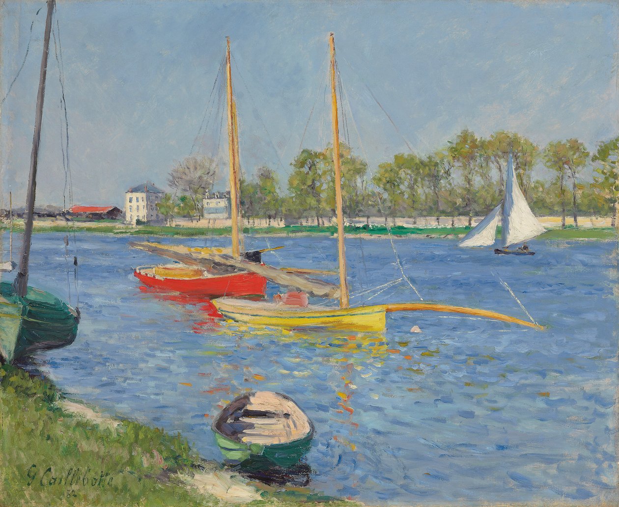 Seinen ved Argenteuil, 1882 af Gustave Caillebotte