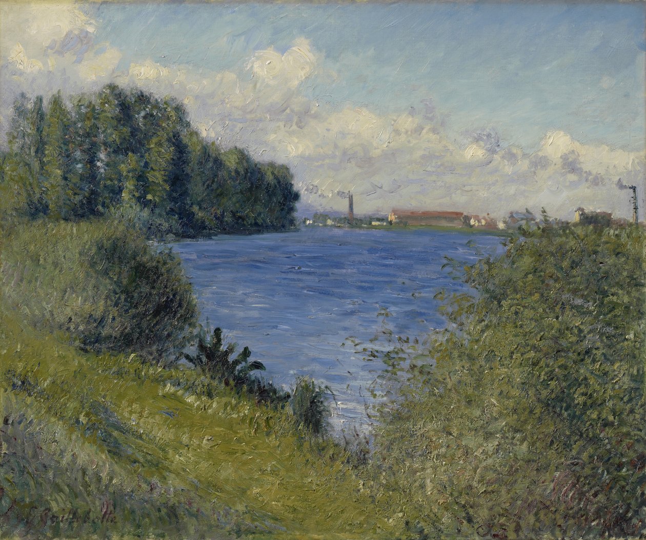 Seinen ved Argenteuil, ca. 1892 (olie på lærred) af Gustave Caillebotte