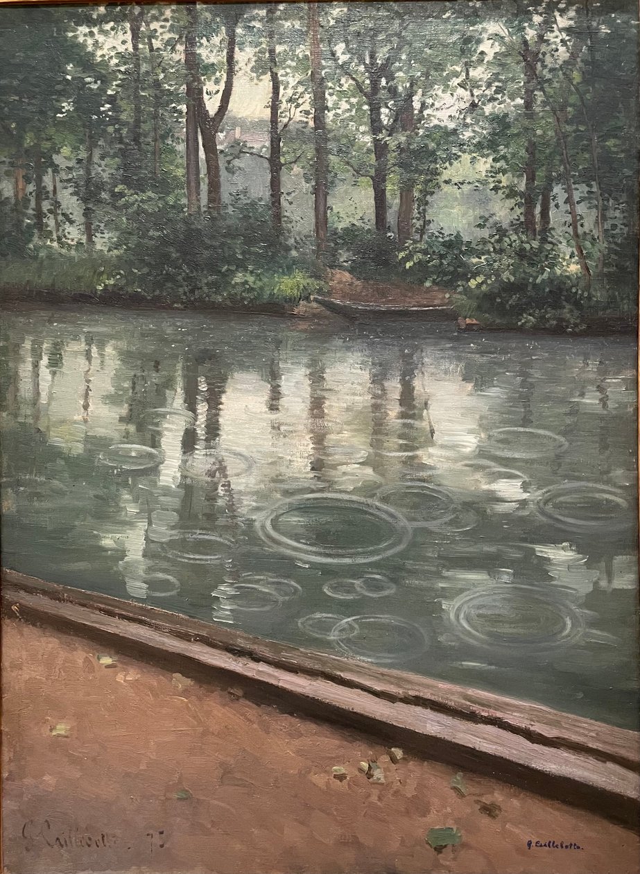 Yerres, effekten af regn, 1875. Gustave Caillebotte af Gustave Caillebotte