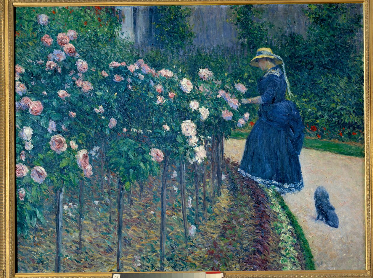 Roserne. Have af de små Gennevilliers. Maleri af Gustave Caillebotte (1848-1894) af Gustave Caillebotte
