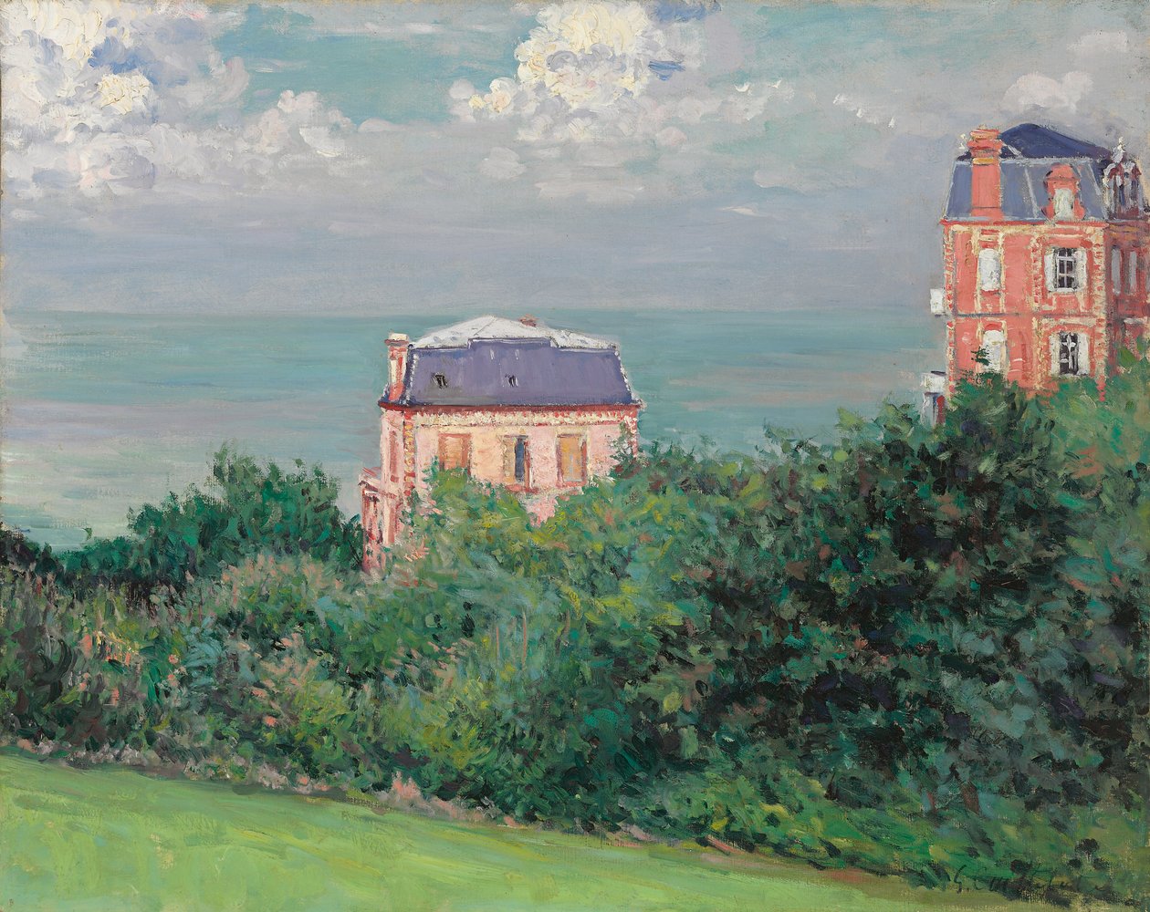 Villas at Villers-sur-Mer, 1880 af Gustave Caillebotte
