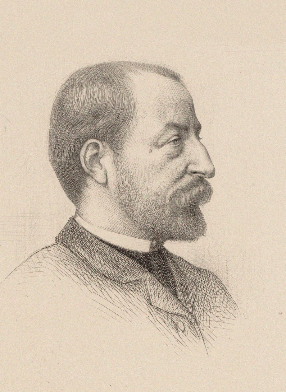 Portræt af komponisten Camille Saint-Saëns 1835-1921, 1884. af Gustave Clarence Rodolphe Boulanger