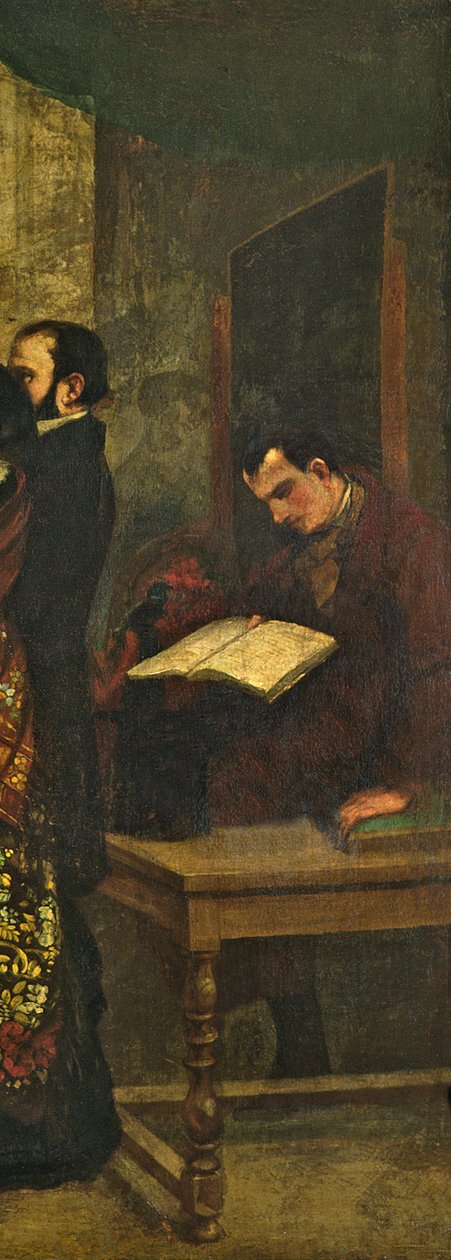 Baudelaire læser en bog, detaljer fra 