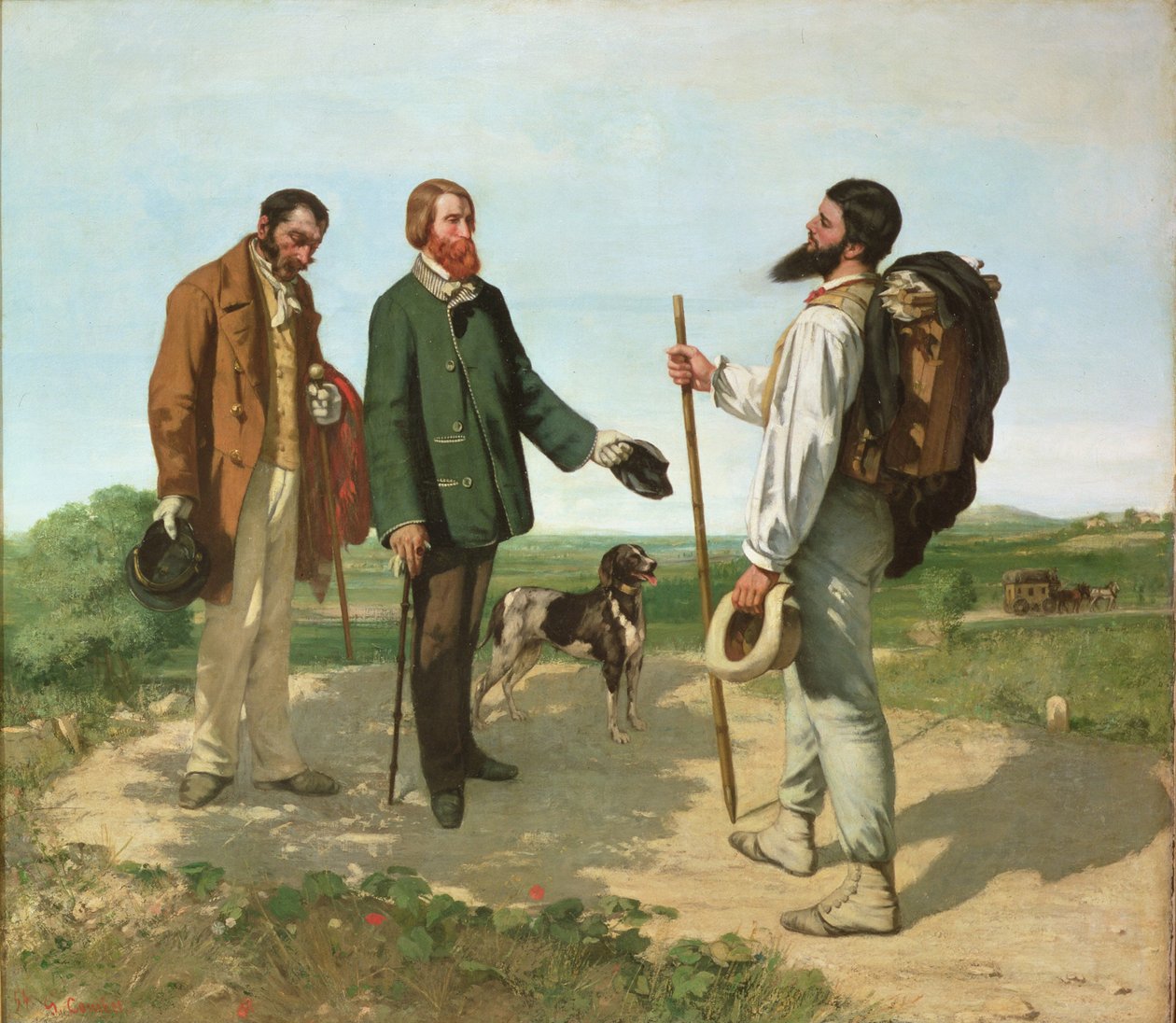 Hej, hr. Courbet af Gustave Courbet