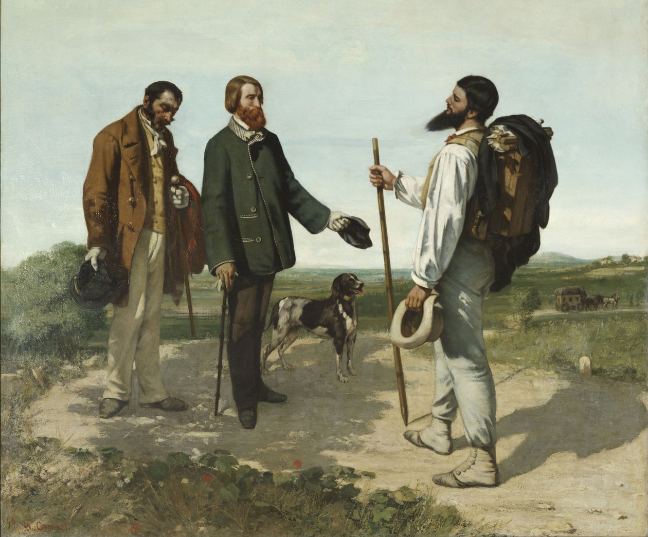 Hej, hr. Courbet af Gustave Courbet